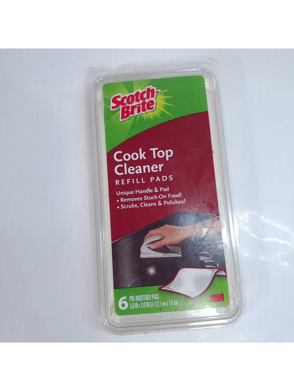 Scotch-Brite Cook Top Cleaner Refill Pads Glass & Ceramic Tops 6 pads scotch